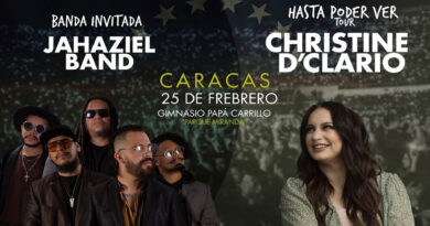 Christine D'Clario llegó a Venezuela